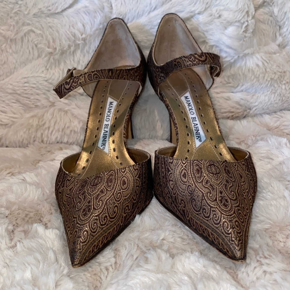 Manolo Blahnik Persian Cloth Heels